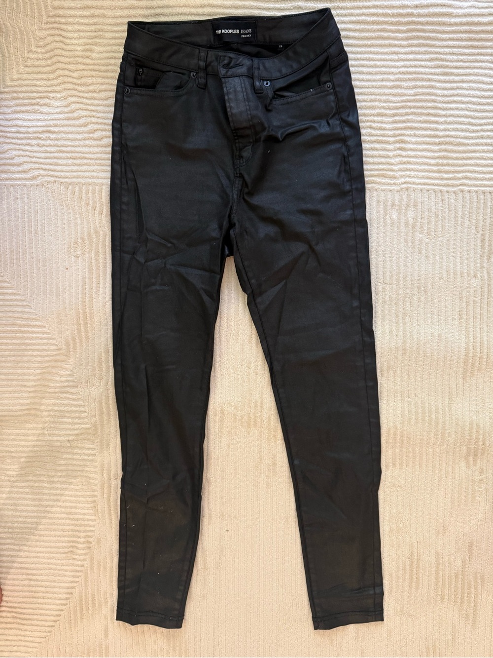 The Kooples Women's Skinny Black Stretch Jeans